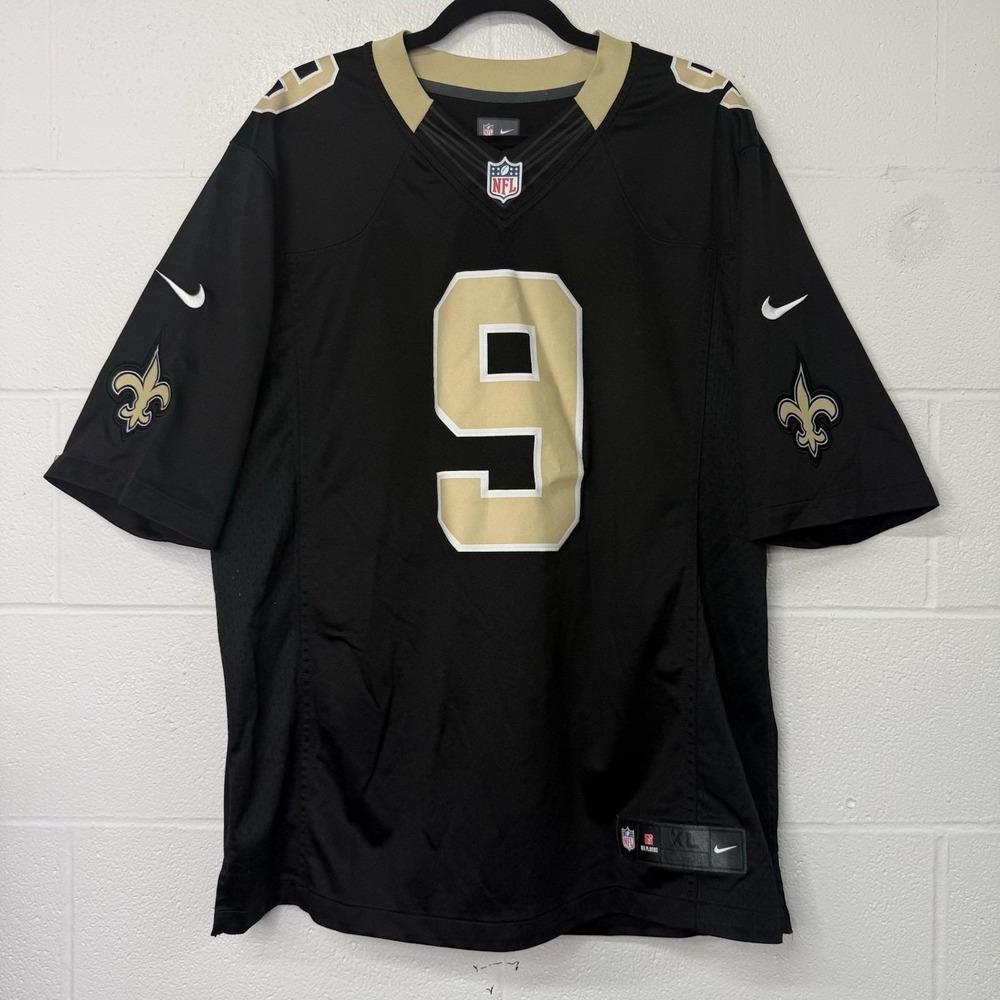 Nike Drew Brees New Orleans Saints Black Jersey Size XL EXCELLENT